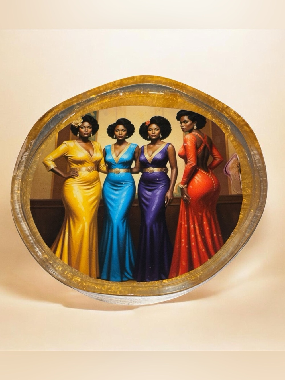 NORE’S NOVELTIES Single Ashtray-styled Handcrafted Coaster “CLASS AND STYLE”